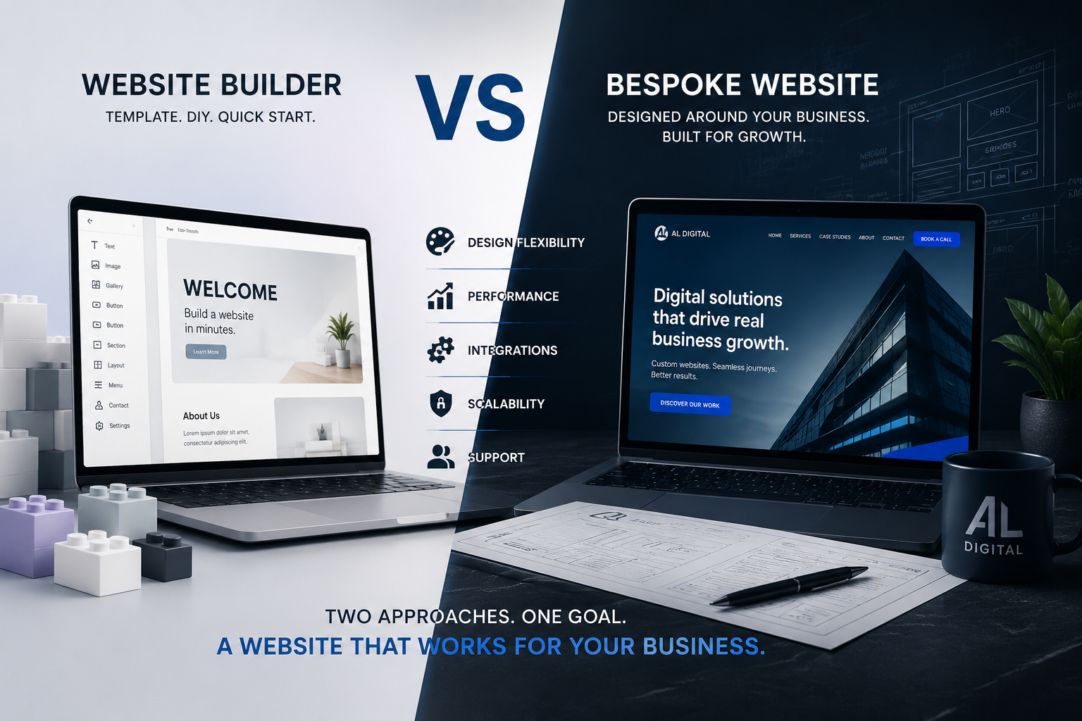 Repair, redesign or rebuild a business website comparison