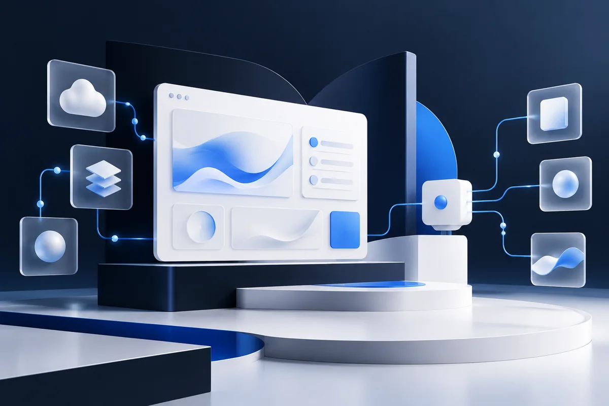 Illustrative connected portal, data surfaces and automation concept