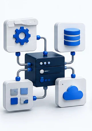 Illustrative connected build and integration modules